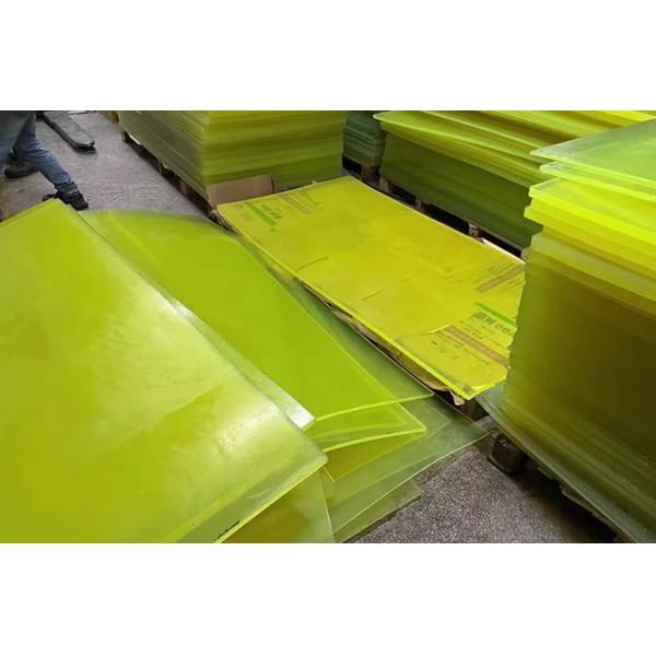 Colorful Polyurethane Sheet with 35-155KN/m Tear Strength, 75-95 Shore A Hardness, and Good Machining Performance