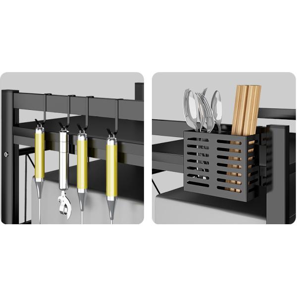 Aluminum Alloy Oven Storage Rack , Two Tier Kitchen Microwave Rack