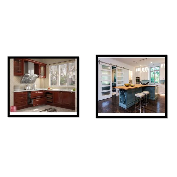 Custom Design Solid Wood Royal Kitchen Cabinets For Apartment