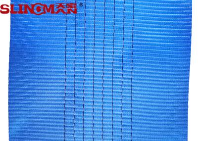 Webbing de pouco peso azul do polipropileno, força de quebra Webbing feito sob encomenda EN1492-1 de 36000 quilogramas