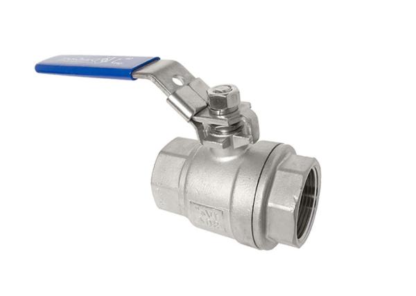 DIN 2 PCS Ball Stainless Steel Valves ASME B16.34 Precise Dimension Anti - Corrosion