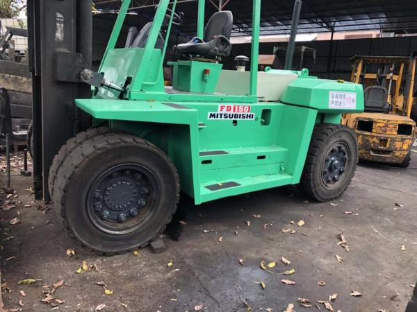 Original Japan Brand Forklift Mitsubishi FD150 15T Used Fork Lifter Truck