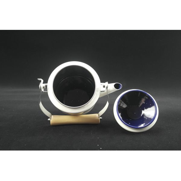 Enamel Coffee Pot Pour Over Milk Water Jug Pitcher Barista Teapot Kettle 304 Stainless Steel Rim Capacity 1250ml 1400ml