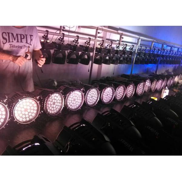 RGB LED 36PCS 3W Par Lighting With IP65 Waterproof Housing For Outside