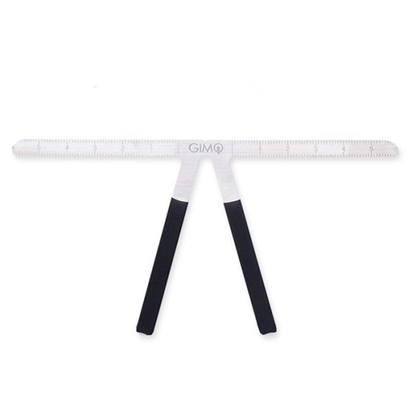 Three Point Permanent Makeup Eyebrow Ruler , Eyebrow Design Tool Manual Tattoo Set