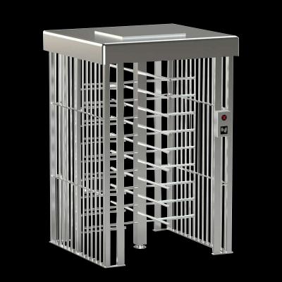 304 Stainless Steel Full Height Turnstile Gate with 5 Million Cycles and 620mm Channel Width for Secure Pedestrian Access