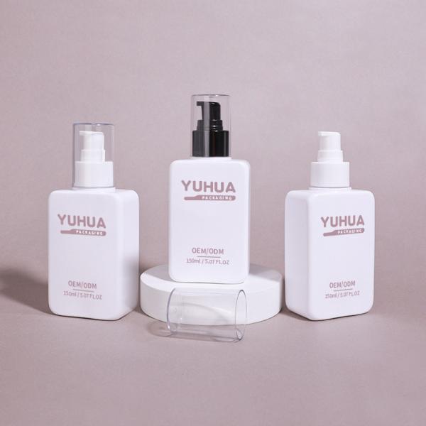 Reliable Plastic Lotion Pump Bottle 150ml Empty Pet Square Plastic Bottle