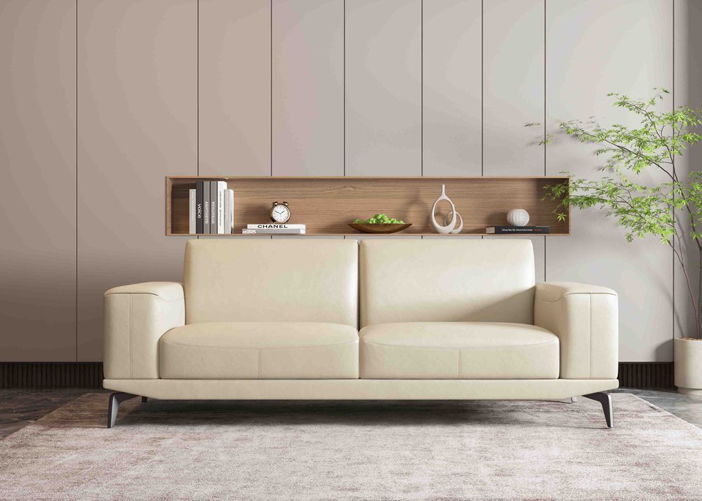 Beige Luxury Office Reception Sofa ISO45001 Modern Commercial Sofa