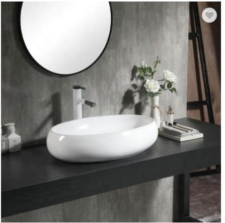Square Bathroom Wash Basin Sink Bowl Shape Wash Basin Ceramic Body