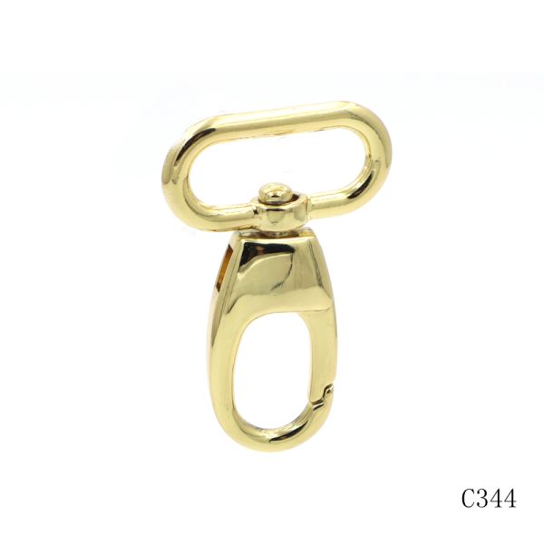 Gold Plated 26mm Bag Hook Clip Heavy Duty Swivel Hook Snap Hook For Bags