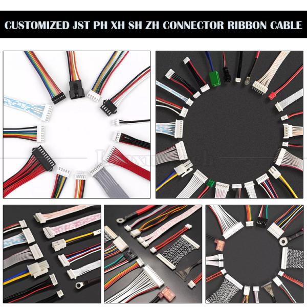 JST 2.54 2.0 1.0 personalizado Pitch Female PH XH ZH SH VH Cable de cinta plana para el panel LCD del disco duro del ordenador