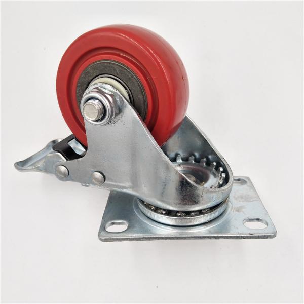 Installation Height 103mm/128mm/155mm Shock Absorbing Caster Wheel Spring Loaded Gate