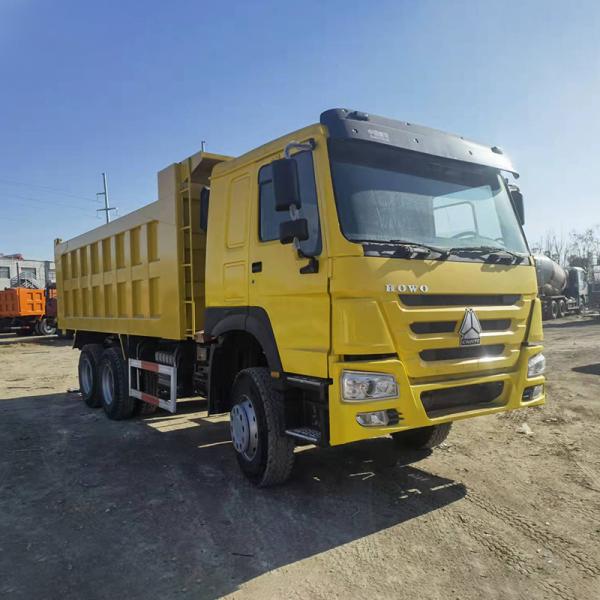 Used Howo 6x4 Dump Truck 24 Cubic Meter Cargo Tank Length 4.2-5.3m and Touch Screen