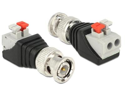 CCTV Camera BNC Connector For Cctv Golden Plated Easy Installation