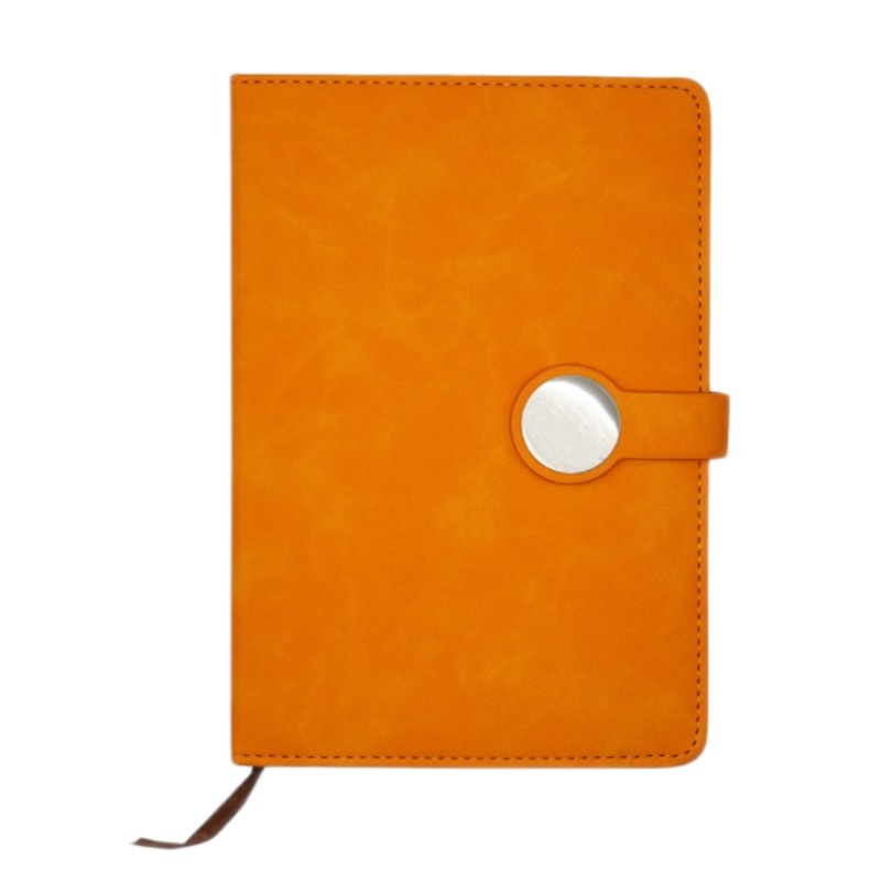 A5 Engraved Custom Leather Notebook Minimalist PU Hardcover Journal With Magnetic Snap