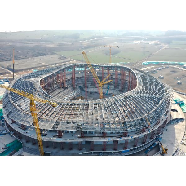 ASTM A913 EN10025 Roof Steel Structure Station Cold Formed Steel Roof Trusses