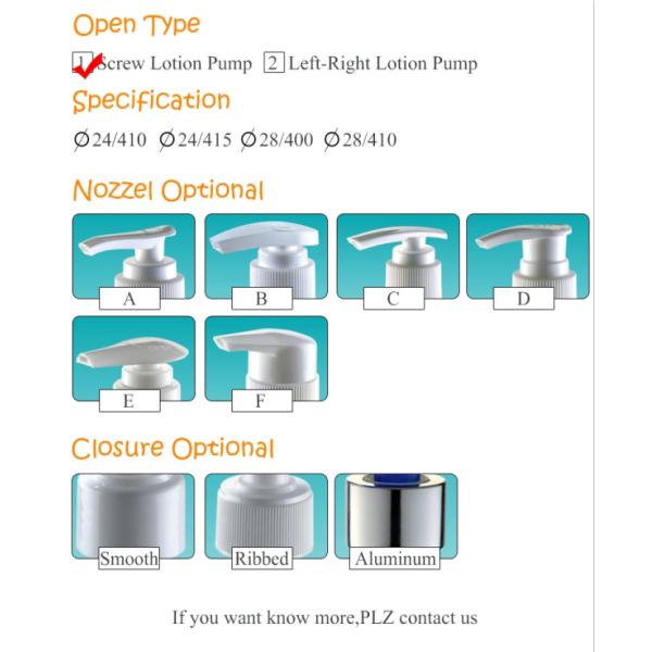 Cosmetic Screw Replacement Lotion Pump Head With Screw Locked System