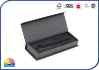 Retângulo preto magnético caixa de presente articulada da tampa para Pen Packaging