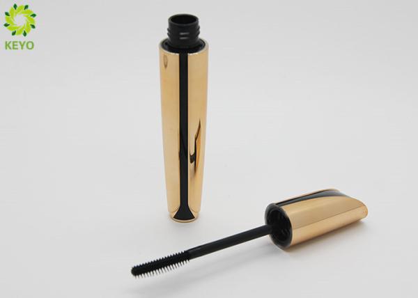 Luxury Golden Plastic Empty Cosmetic Containers For Eyelash Serum / Mascara