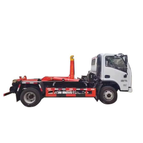 4x2 Hook Lift Trash Compactor Truck 9 Tons Loading Euro 6 Standard With 7.00R16 Tire