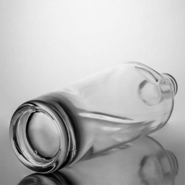 Tequila Industrial Beverage Clear Flint Glass Bottle with Wood Cork 700ml 500ml 1000ml