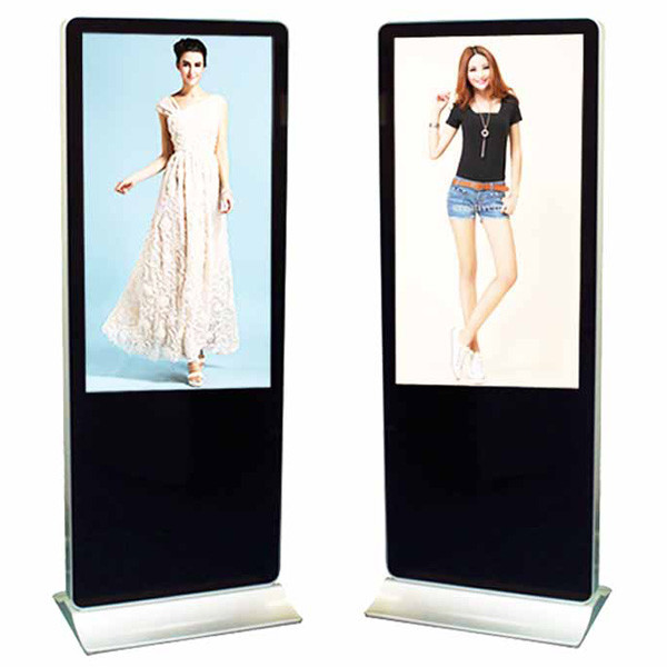 Smart RS232C RJ45 55 Inch free standing plug and play Digital Signage Display 8GB Land Flash