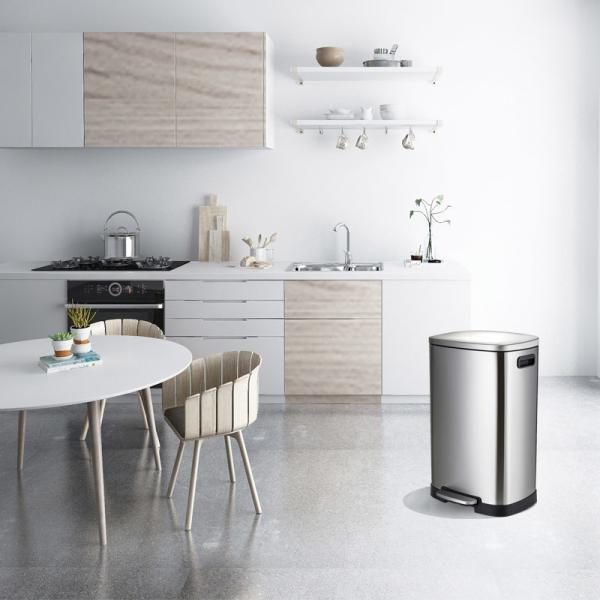 Indoor 50 Liter Gallon Trash Cans With Soft Step