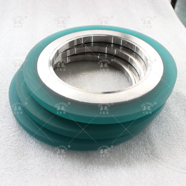 Bonded Rubber Rings For Slitting Line PU Rubber Steel Metal Boned Spacer