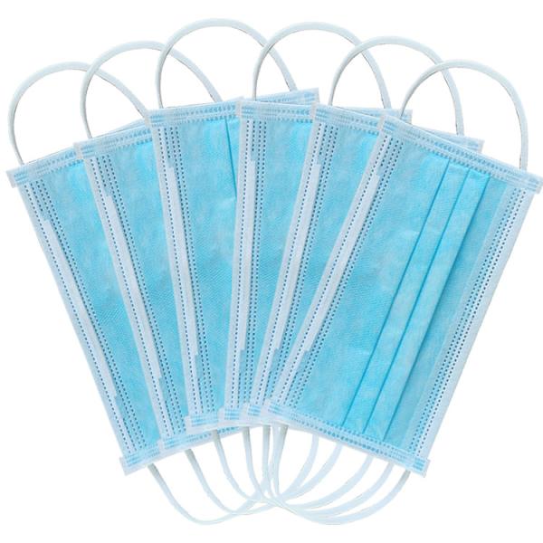 High Protective 3 layer non-woven fabrics face shield ear loop disposable meidcal face mask BFE 99