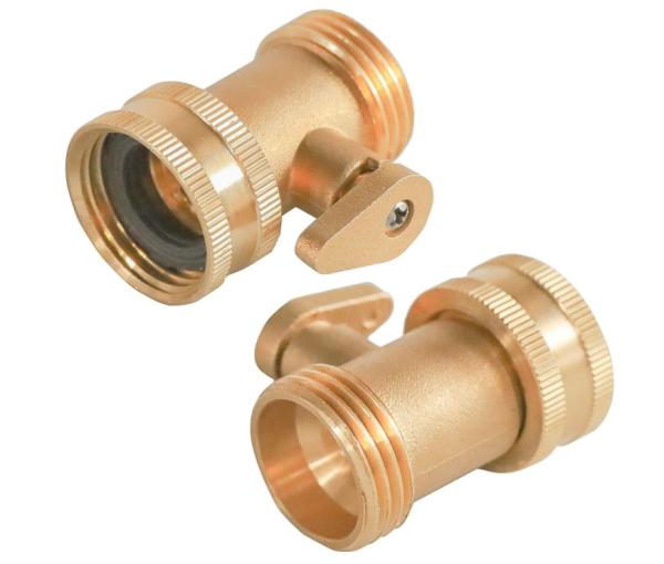 CNC válvula cortada de bronze resistente de mangueira de jardim de 3/4 de polegada com arruelas de borracha