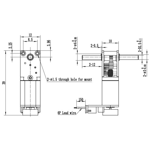 Двигатель 12 В с шлифовальным приводом и коробкой передач для электрических дверных замков