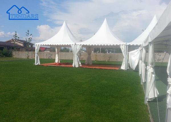 Tenda de Pagoda de PVC personalizada para exposições de alumínio, eventos e feiras