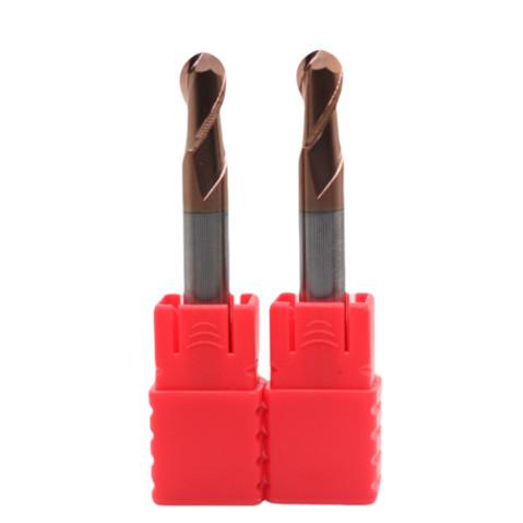 3mm Dia R1.5*3*6*3*50 2Flutes TiAISiN Carbide Ball Nose End Mill For Carbon Steel Alloy Steel Cast Iron