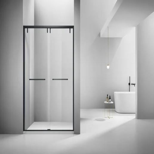 Glass Shower Enclosure Frame Single Custom Made Semi-Frameless Door Modern Glass Shower Doors