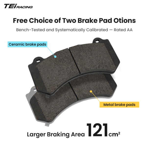 TEI SR8 8 Pot Brake Caliper R20 R21 Carbon Ceramic Brake Kit for bmw X5m E70 F15 G05 X6 G06 X7 G07