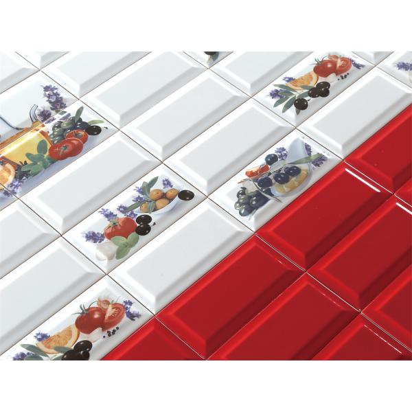 Azulejos de pared de porcelana tipo metro brillantes, cuerpo blanco, 75x152mm 150x305mm