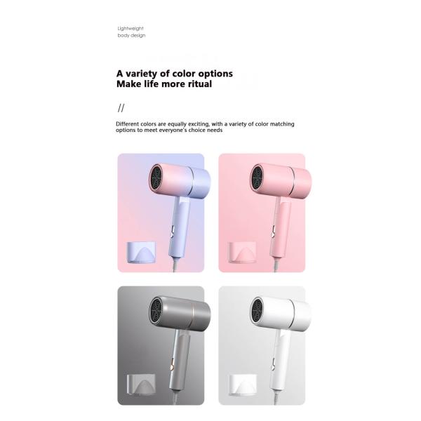 Профессиональный портативный мини складной электрический ионный фен для волос 750W