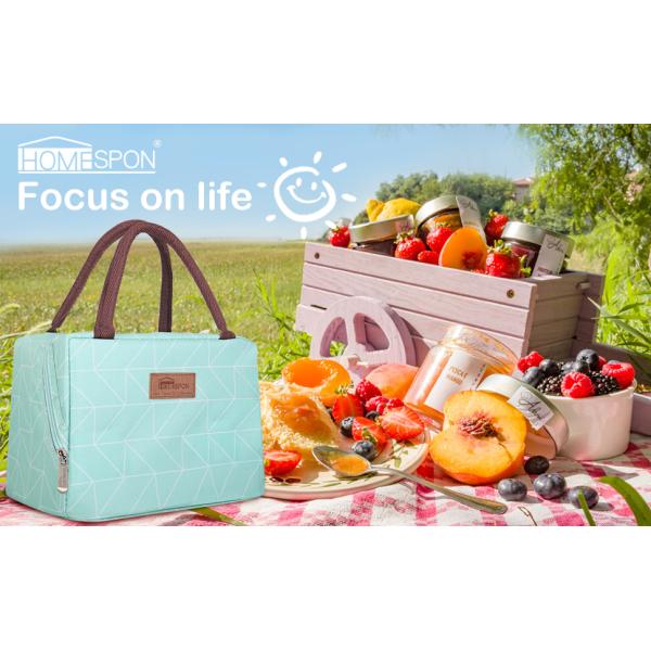 Oxford Insulated Tote Bag Resuable Shopping Bag Waterproof For Women Men