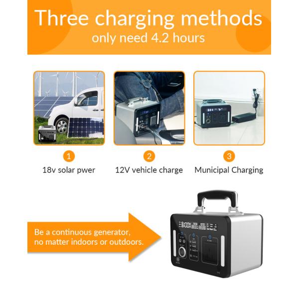 Генераторы лития AC110V 500Wh ISO мобильные солнечные