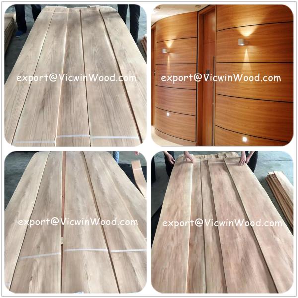 Sliced Natural American Cherry Wood Veneer Sheet