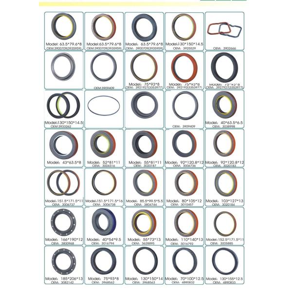 80*105*13mm OEM YCZ09-08215 NBR Auto Transmission Seals 0.03mpa With Two Lips