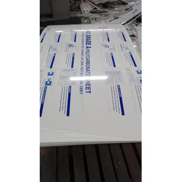 6 мм 4 * 8 футов поликарбонат твердый лист анти ударный односторонний УФ-защита