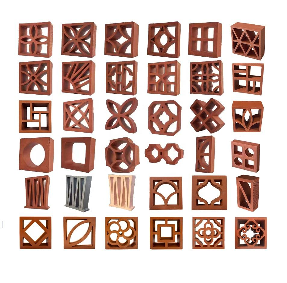 Ventilation Terracotta Bricks Perforated Clay Screen Breeze Block Decorative Interior/Exterior Partitions