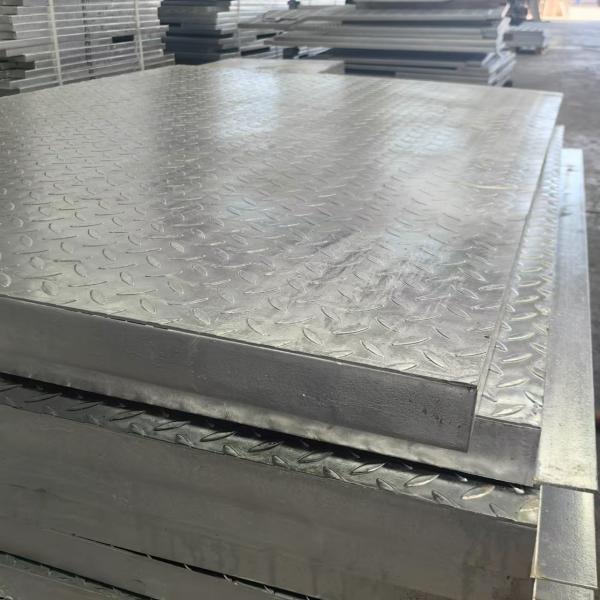 30 mm Pitch aço inoxidável Grelha de aço plano com placas galvanizadas de alumínio