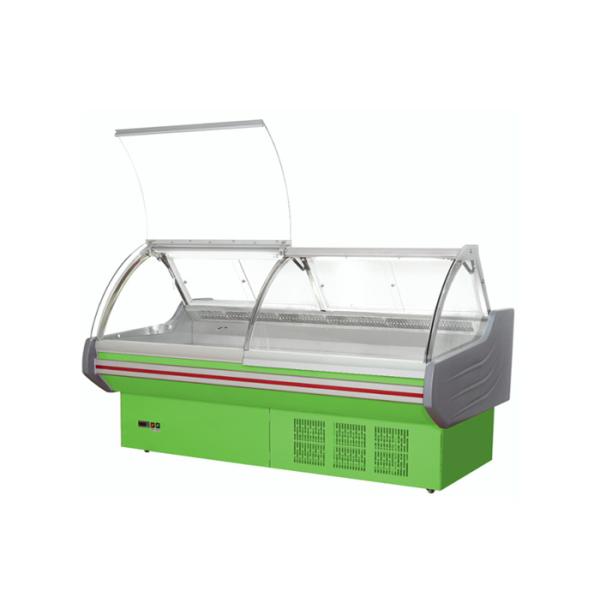 Регулируемый холодильник дисплея гастронома мяса двери сварил шкафы дисплея еды