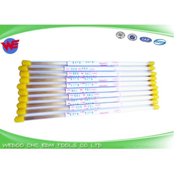 Single Hole Small Copper Tubing EDM Electrode Tube 0.2 X 200 mmL 0.1 x 150mmL