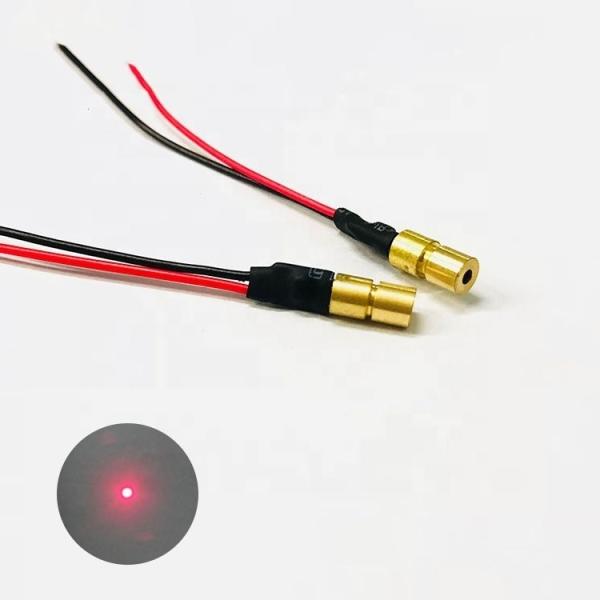 Low Residual IR 650nm Red Laser Diode Coaxial Pigtail with 5% Power Stability at 25 C