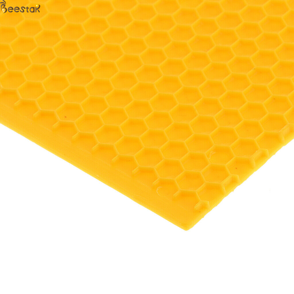 Grade A Natural Beeswax Foundation Sheet with 5.4mm Cell Size and Light Yellow Color for Beekeeping