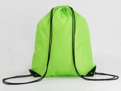 Minimalist 210D Polyester Drawstring Bag / Cinch Sacks OEM ODM Acceptable