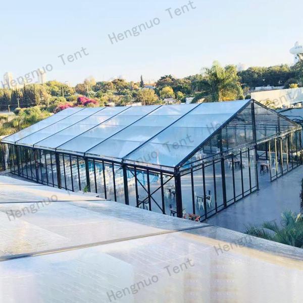 3m To 60m Wide Glass Marquee Tent Aluminum Alloy Party 200 People Capacity